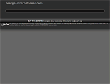 Tablet Screenshot of corega-international.com